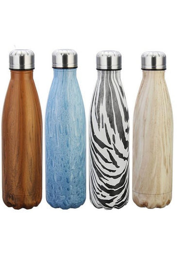 Fun Zen Design Stainless Steel Vacuum Insulated Water Bottle